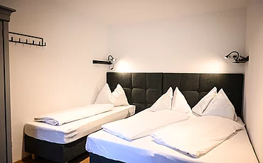 Das Schlafzimmer im Cottage Family des Pechtlguts in Lofer