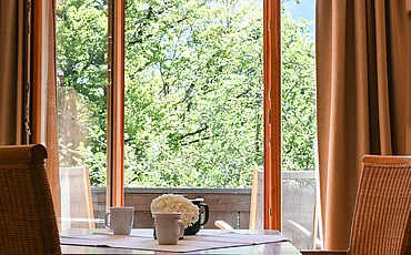 The living area in the Studio main house at Pechtlgut in Lofer