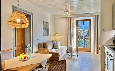 The living area in the Cozy Country House at the Pechtlgut in Lofer