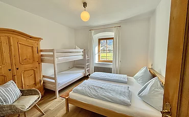Das Schlafzimmer des Landhaus Garden des Pechtlguts in Lofer