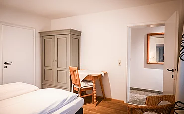 Das Schlafzimmer im Cottage Family des Pechtlguts in Lofer