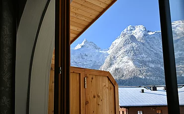 View of the mountains from the Pechtlgut in Lofer