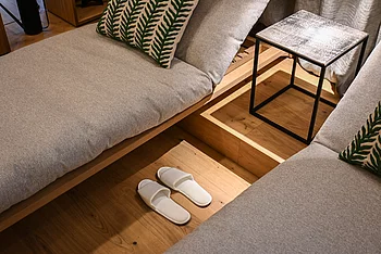 Cozy places to relax in the wellness area at the Pechtlgut in Lofer