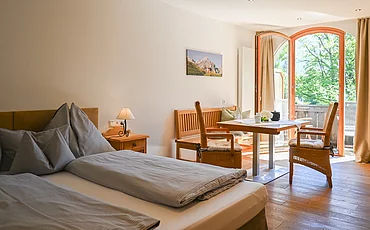 The living area in the Studio main house at Pechtlgut in Lofer