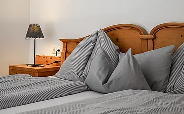 A cozy bed in the Gallery wing of the Pechtlgut in Lofer