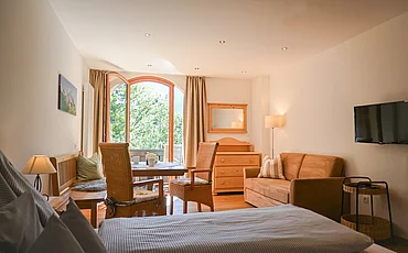 The living area in the Studio main house at Pechtlgut in Lofer